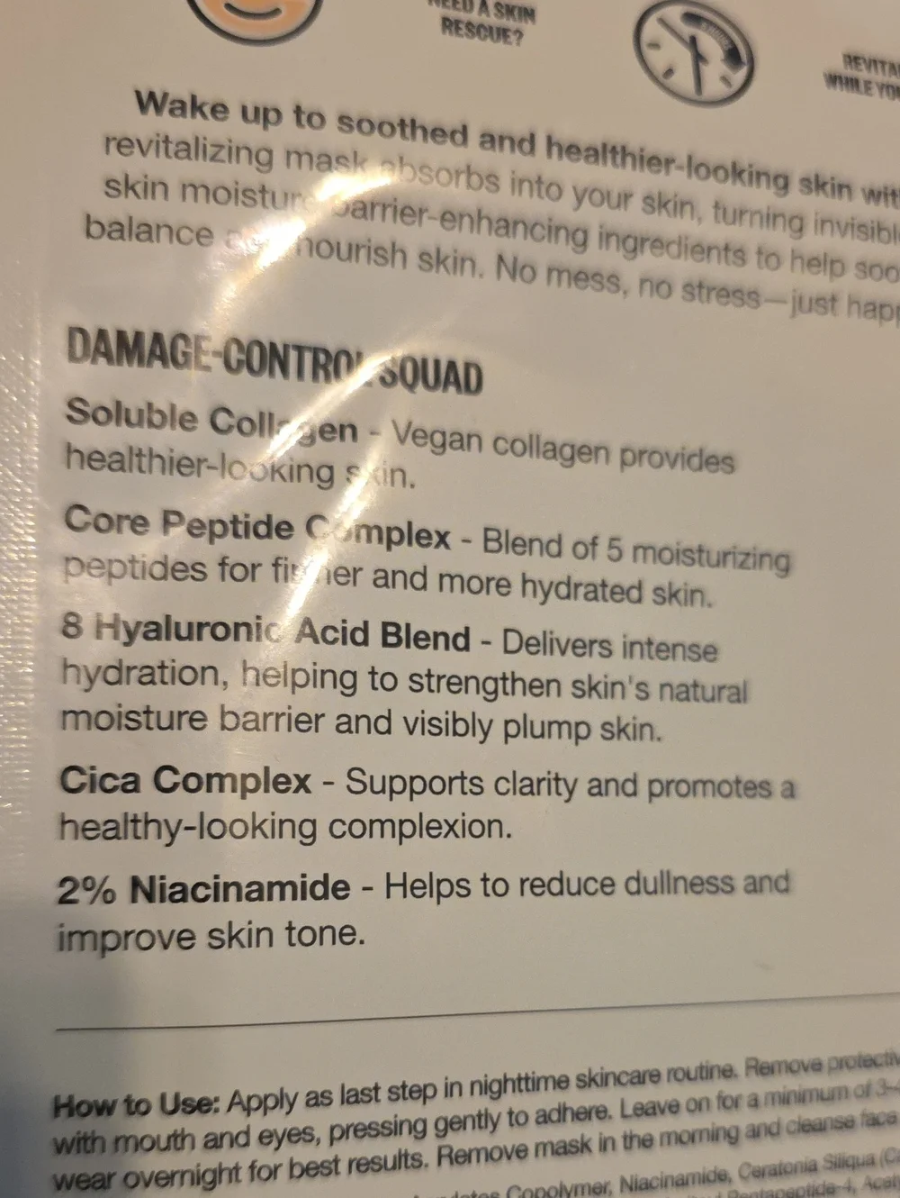 Peace Out Overnight Bio-Collagen Recovery Mask — Peach